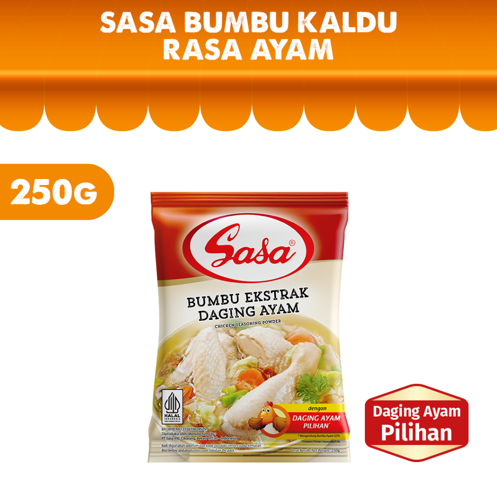 

Sasa Bumbu Pelezat Rasa Ayam 250 gr