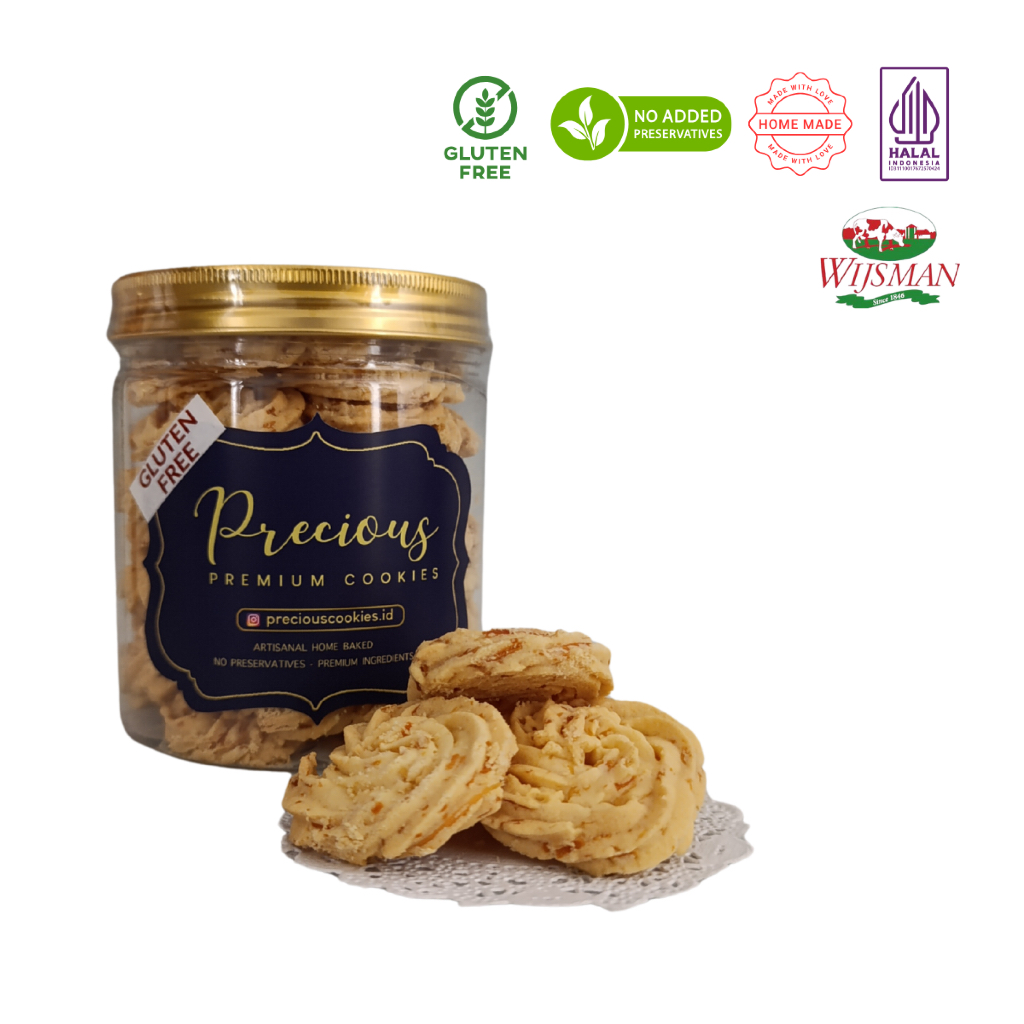 

Kue kering SAGU KEJU Precious Premium Cookies 100% Gluten FREE