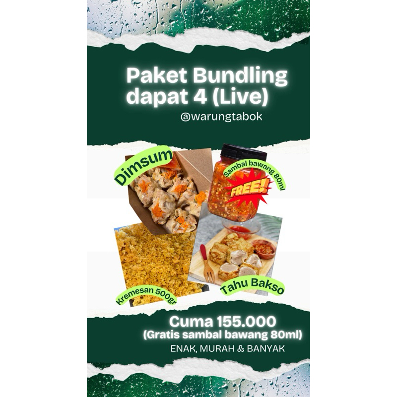

PAKET BUNDLING (KHUSUS LIVE)