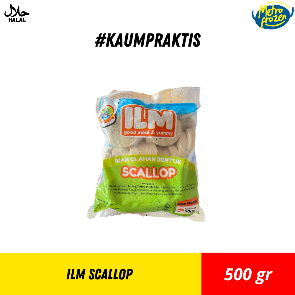 

ILM Scallop 500gr //ikan olahan bentuk scallop