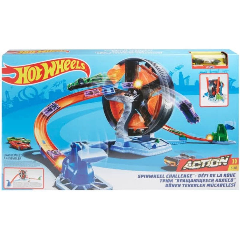 Hot Wheels Spinwheel Challenge Track Set Original – Lintasan Mobil Balap Anak Hotwheels