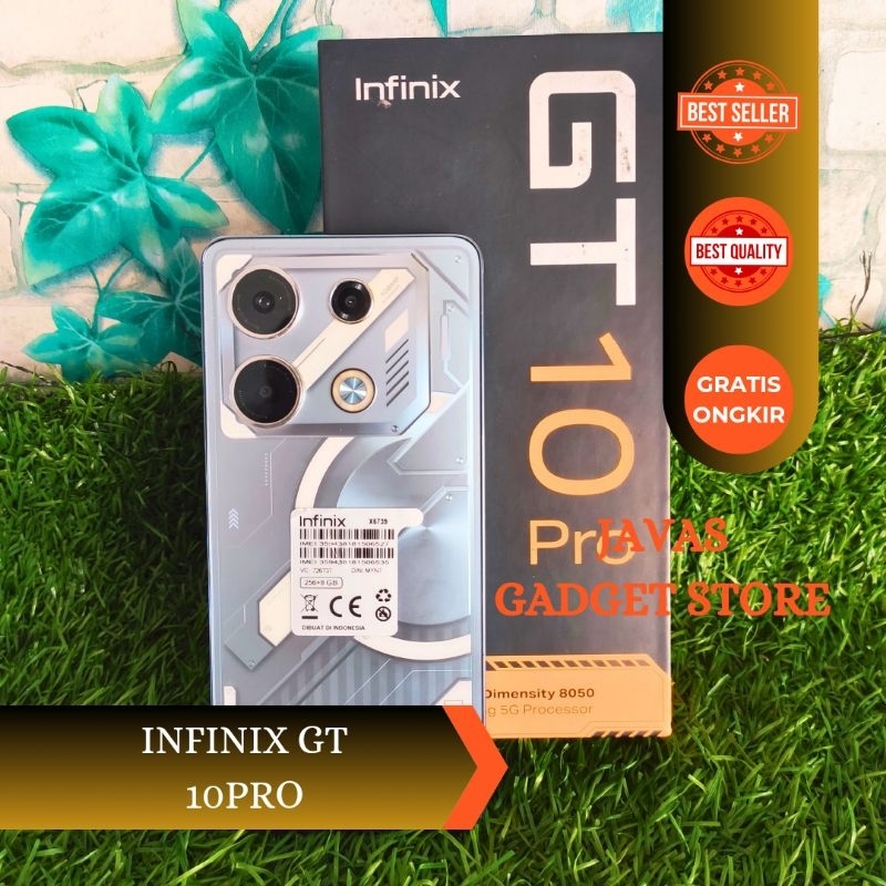 infinix GT 10PRO Ram 8GB Internal 256GB HP Second Seken Bekas Fullset [murah] hp murah