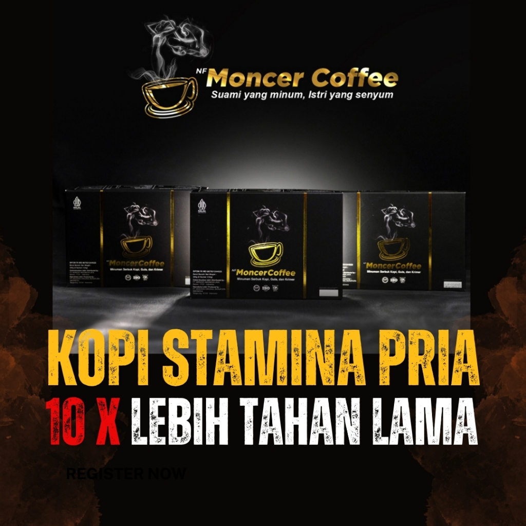 

Moceerr Coffee Original Kopi Stamina Pria Kuat Tahan Lama BPOM Halal 1 Box 8 Sachet Herbal Alami