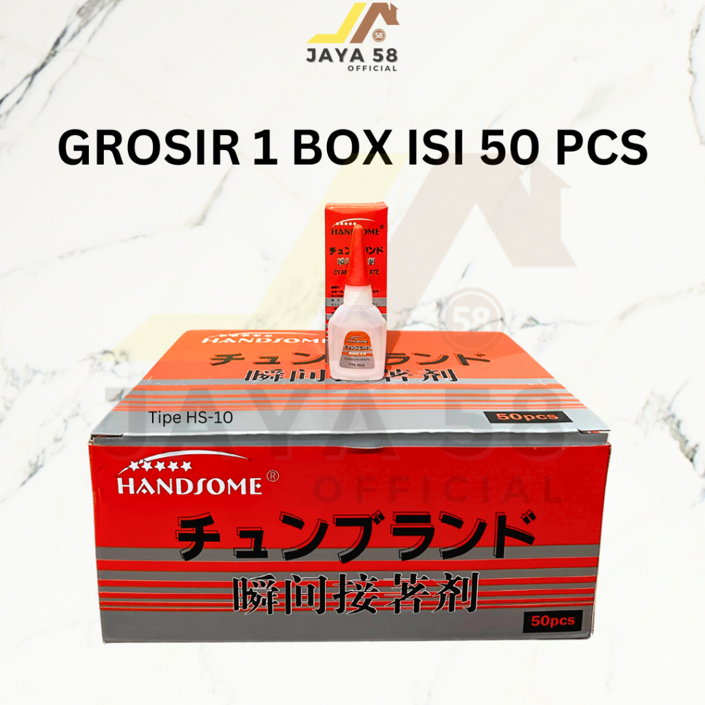 

[isi 50pcs] Grosir Lem Korea Handsome Lem Serbaguna Super Glue Lem Setan