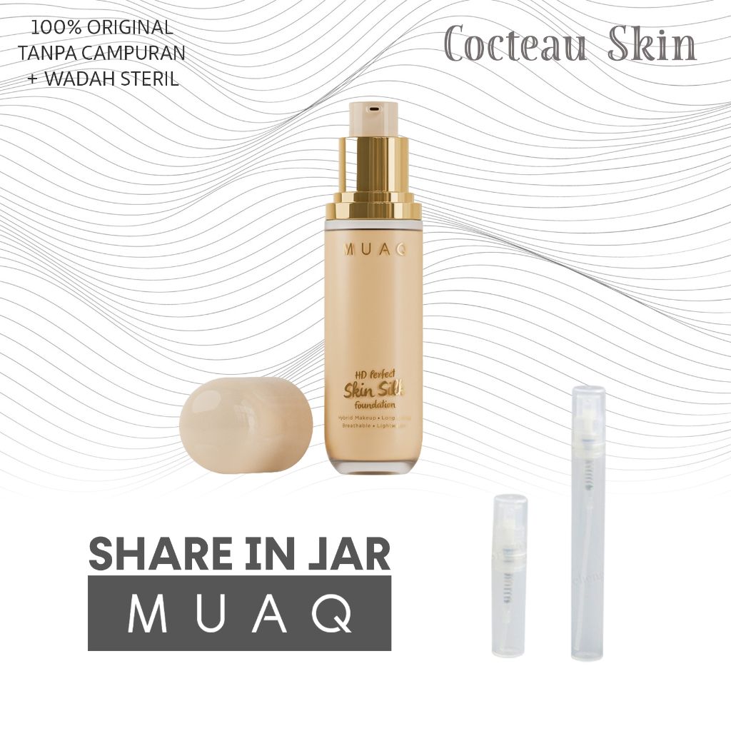 Share in Jar MUAQ High Definition Perfect Skin Silk Foundation Fondation Kalimantan Sumatera