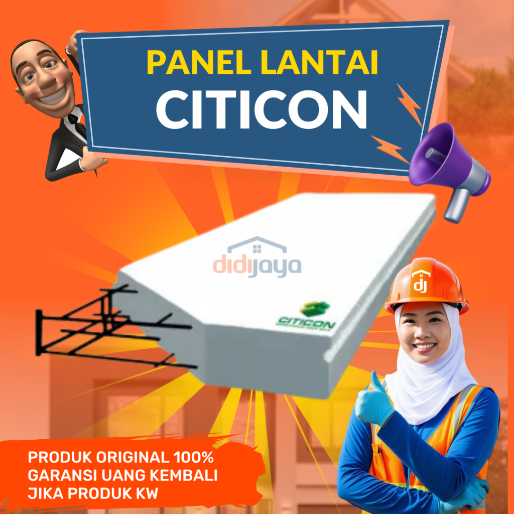 Panel Lantai Citicon Harga Perkubik - Pengganti dak cor konvensional