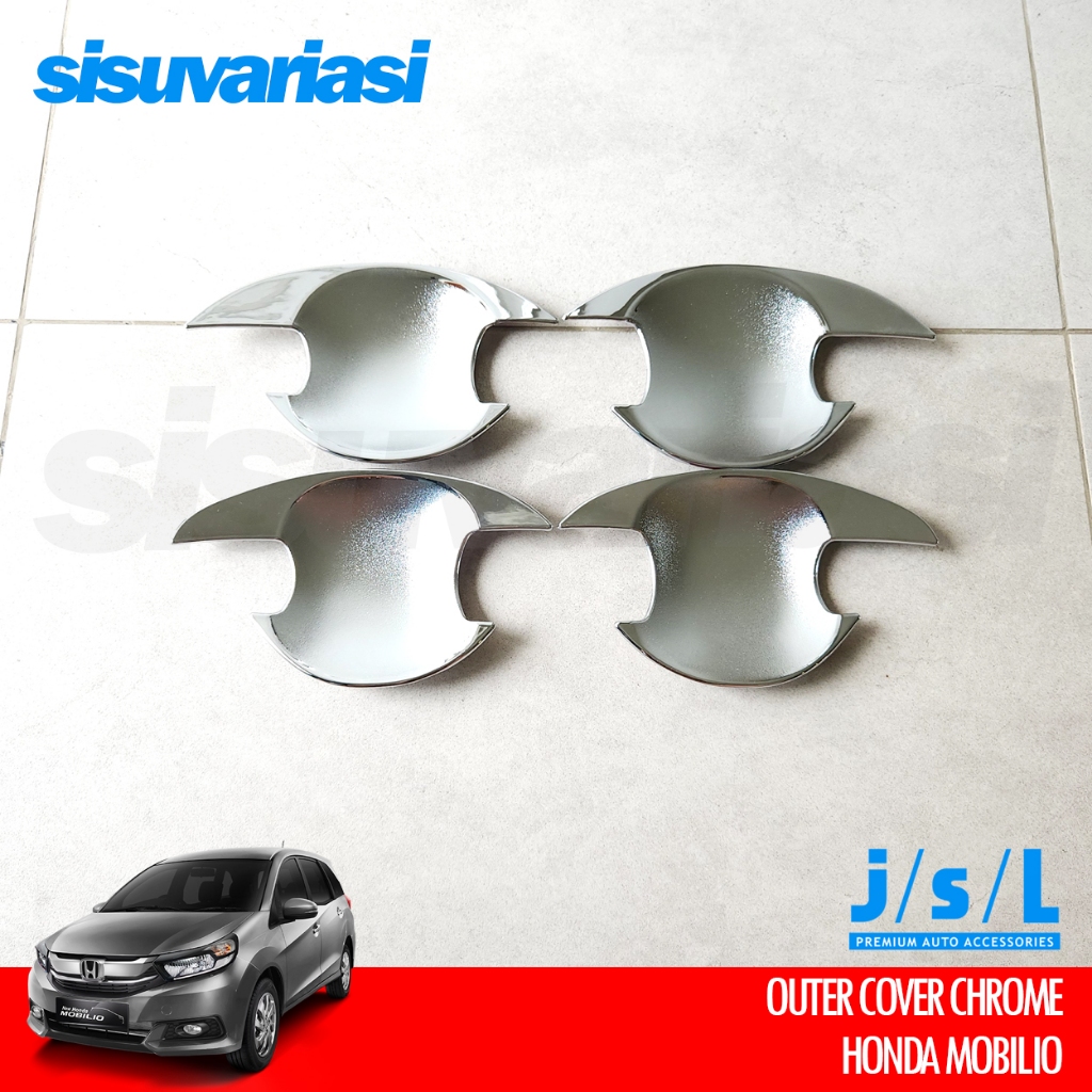 Mobilio Accessories Outer Handle Pintu Platinum Chrome JSL