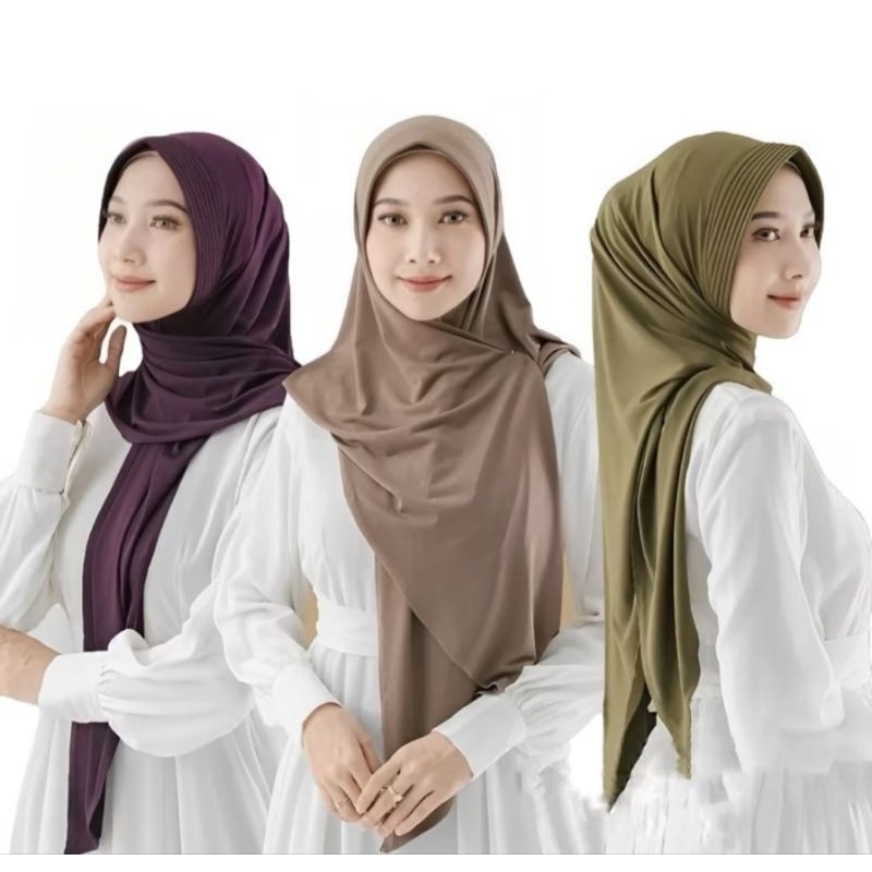 Pasmina oval pet/ Pasmina Jersey/ Bergo pasmina oval
