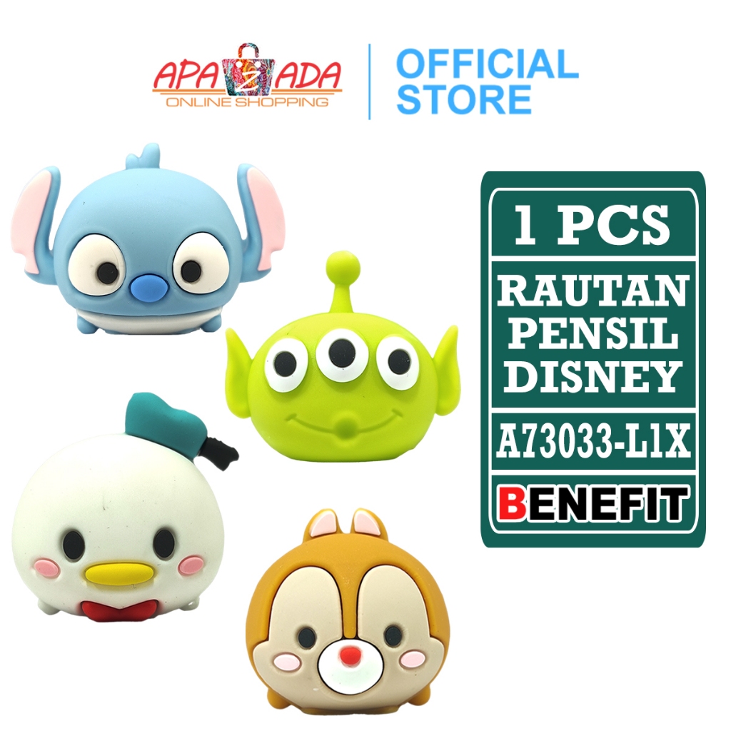 

Apazada - Serutan Pensil Tabung Disney [1 Pcs] / Rautan Pengserut Putar / Rawutan Serut A7303-L11X