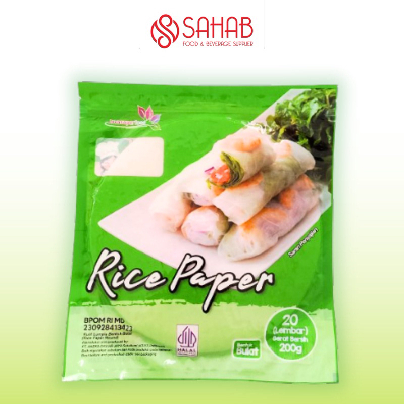 

Rice Paper 200gr/ Kulit Lumpia bentuk bulat 20lembar/ Rice Paper Bulat