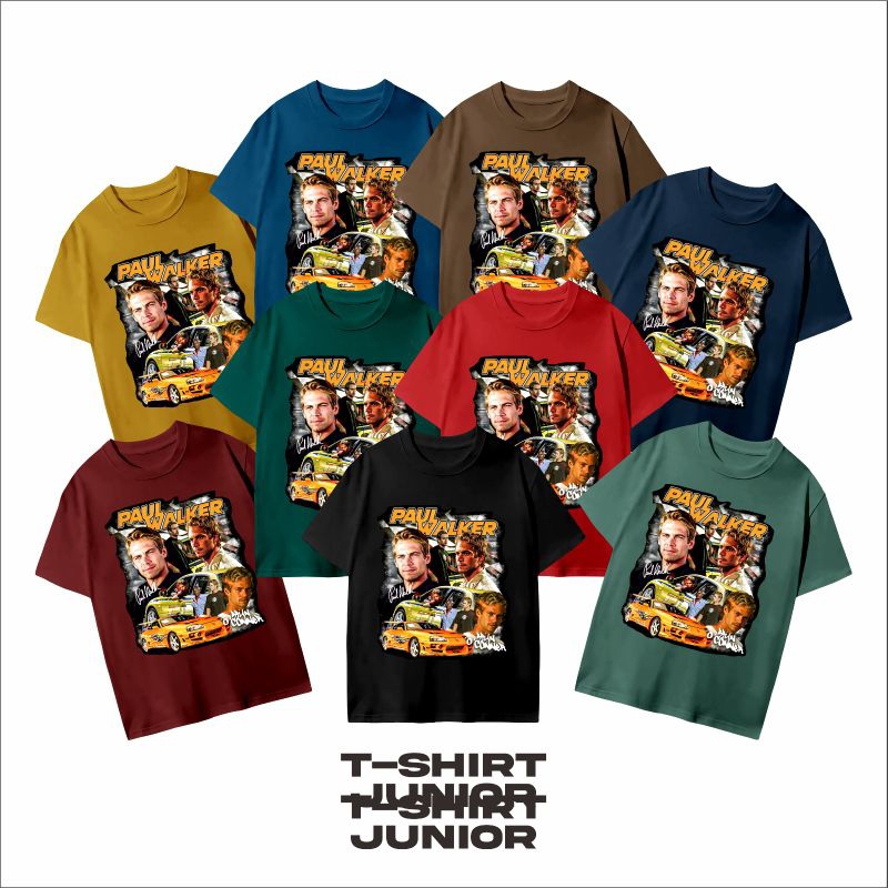 VENUS BAJU KAOS DISTRO ANAK LAKI LAKI GAMBAR MOBIL PAUL WALKER FAST & FURIOUS KEREN