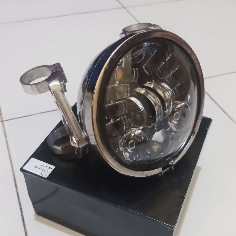 Lampu Daymeker 5,75 inch Set Batok L2G Set pangkon Kupingan CNC PNP cb gl megapro