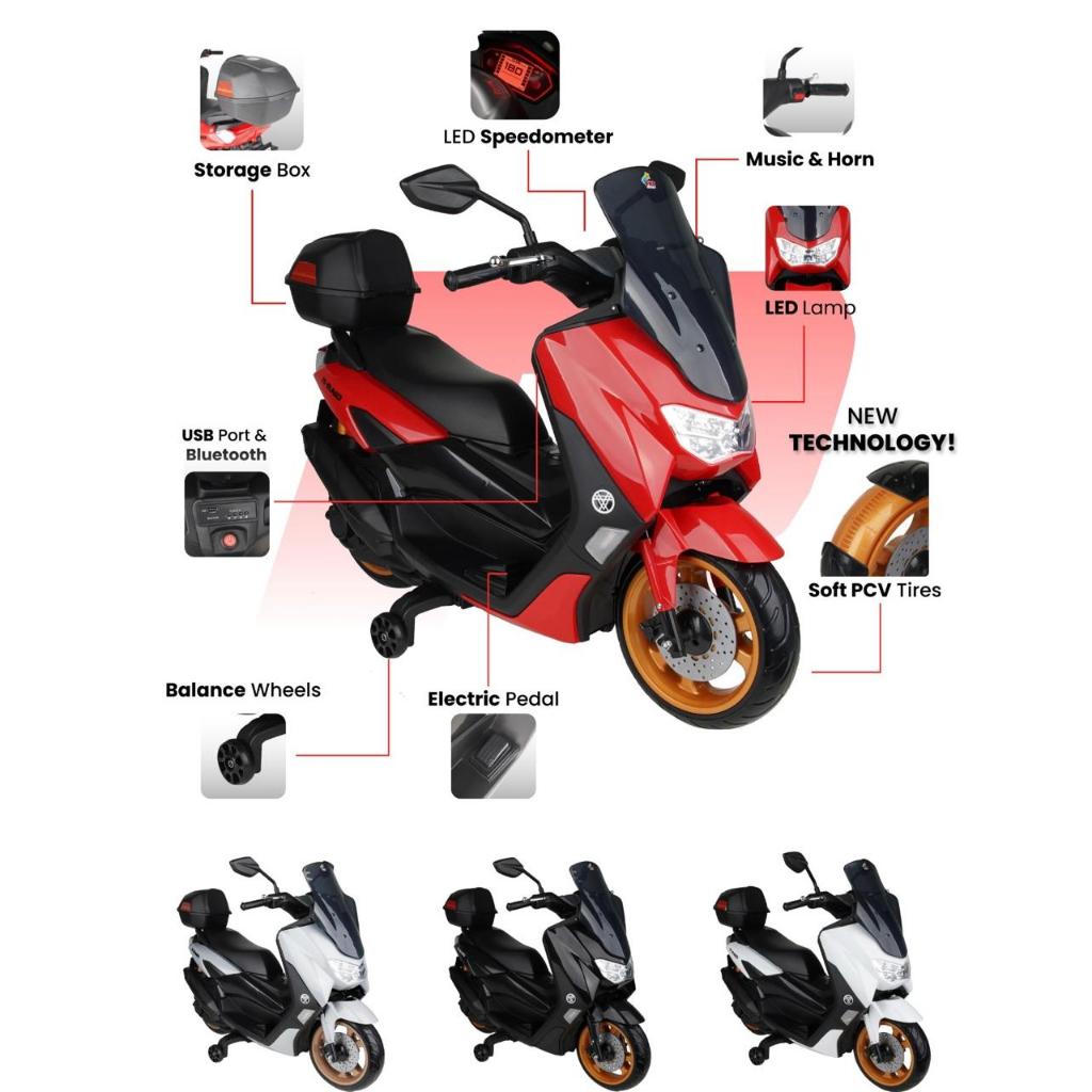 BATAM Motor Aki Anak PMB NMAX RAID BAN KARET