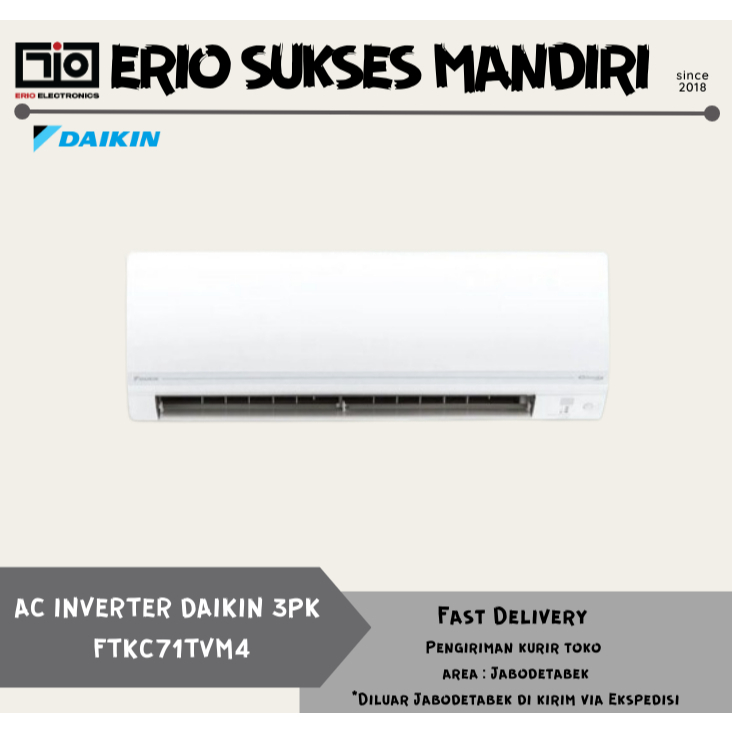DAIKIN FTKC71TVM4 / FTKC71 AC STAR Inverter Thailand 3PK