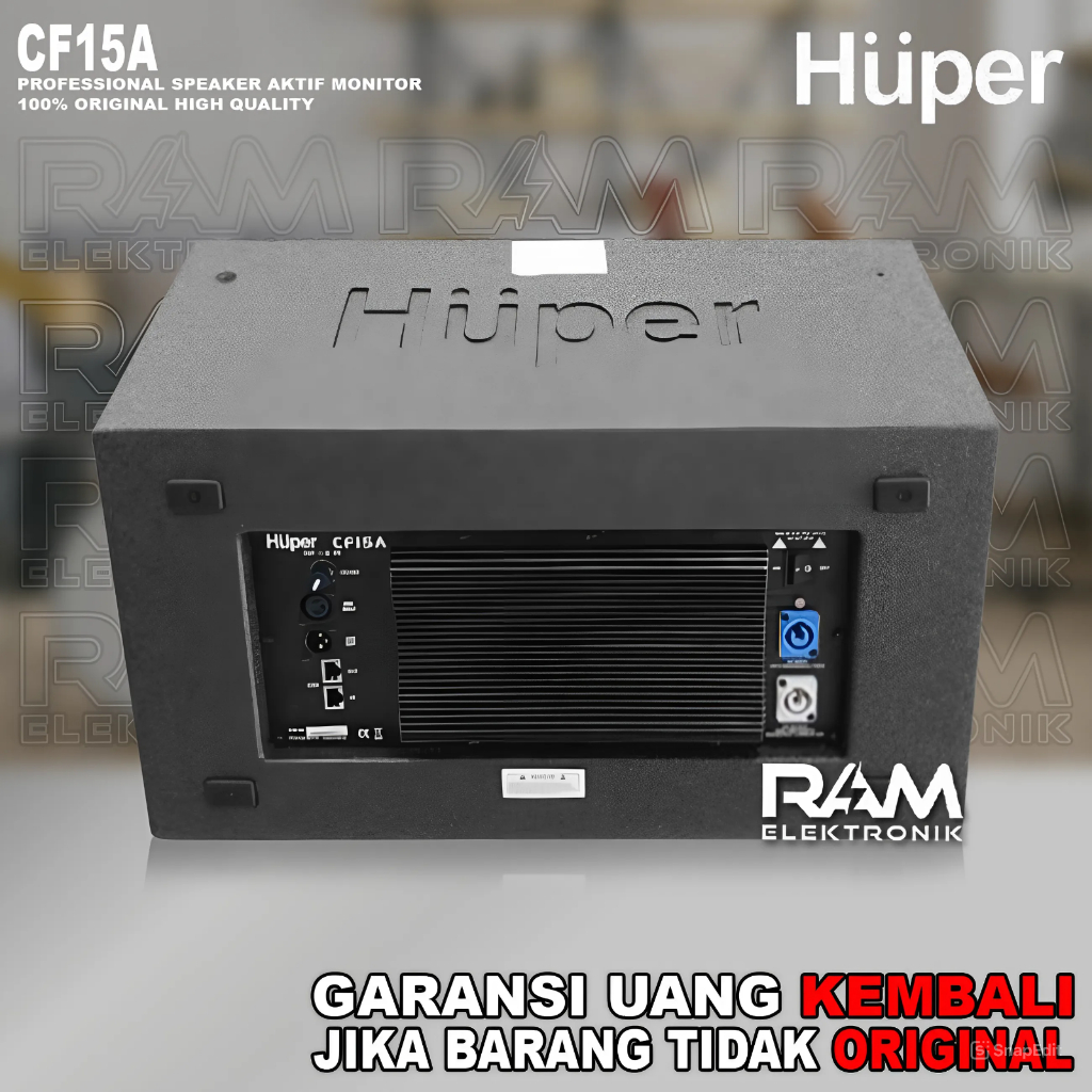 (jual 2 buah) Speaker Aktif 15 Inch HUPER CF15A | CF 15A | CF 15 A Floor Monitor Original