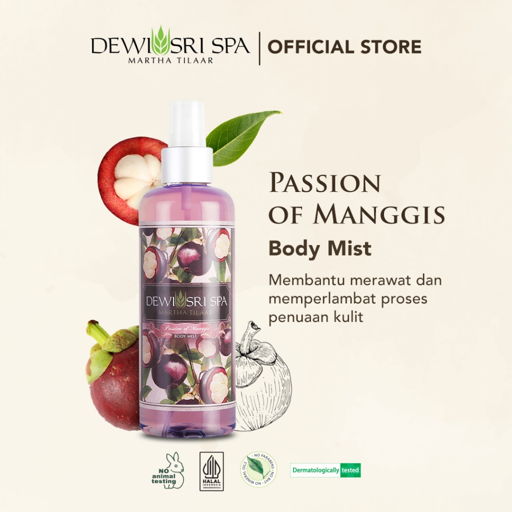Dewi Sri Spa Body Mist Passion Of Manggis 250 ml