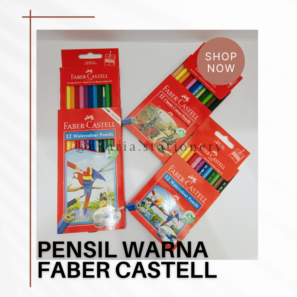 

PENSIL WARNA | FABER-CASTELL | PENSIL WARNA FABER CASTEL | WATERCOLOUR PENSIL | CLASSIC COLOUR PENCIL | EKARIA STATIONERY