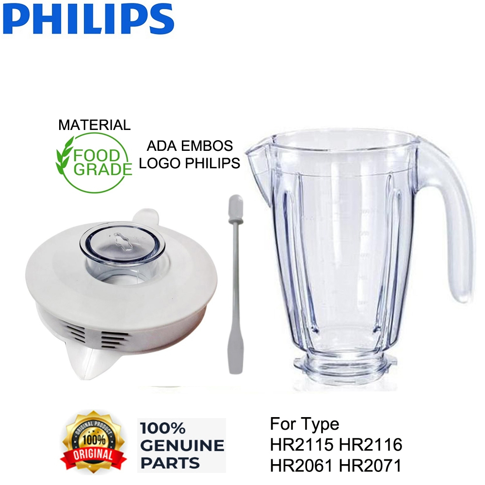 Philips Gelas Jar Plastik Blender HR2115 HR2116 HR2061 HR2071 Ori