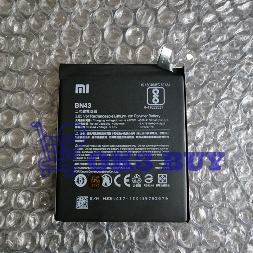 Baterai Batre Xiaomi BN43 Original HP Xiaomi Redmi Note 4x Snapdragon Battery Batrei Xiomi Not 4x
