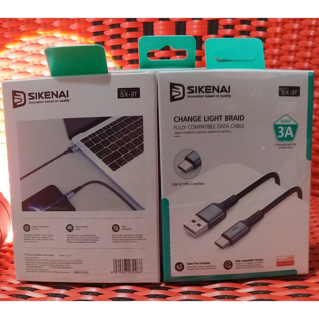 KABEL DATA TIPE C SIKENAI SX-9T KABEL CHARGER SUPER FAST CHARGING