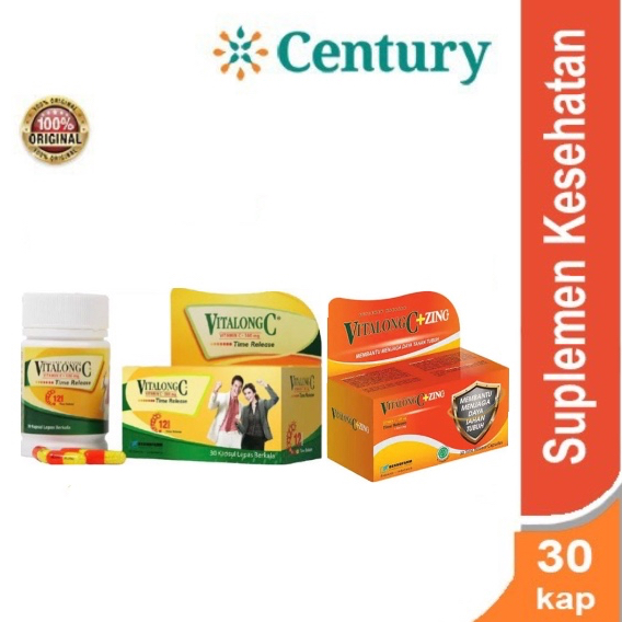 VITALONG Suplemen Kesehatan Vitamin C 30 tablet/ Vitalong C + Zinc/ Vitalong C
