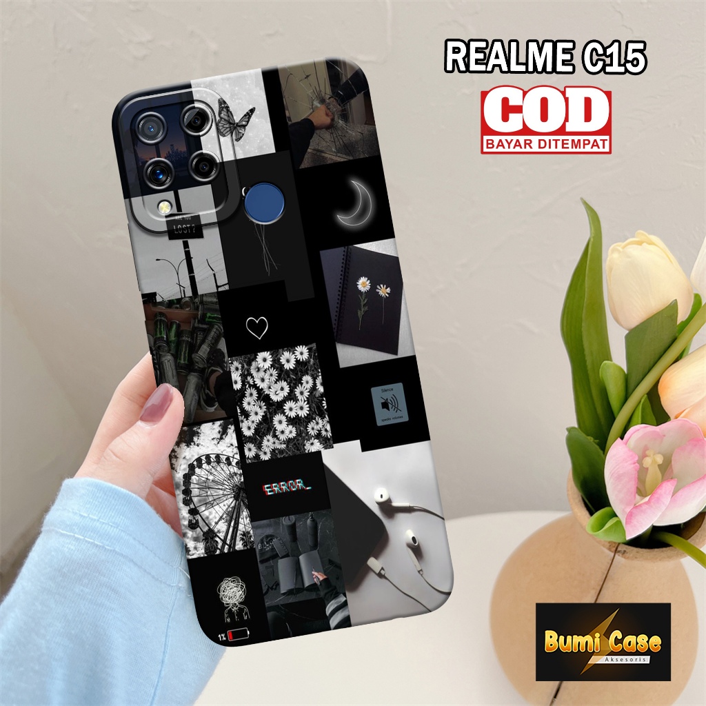 Bumi Case Realme C15 Terbaru - Fashion Case Aesthetic - Softcase Pro Camera Realme C15 - Casing Hp R