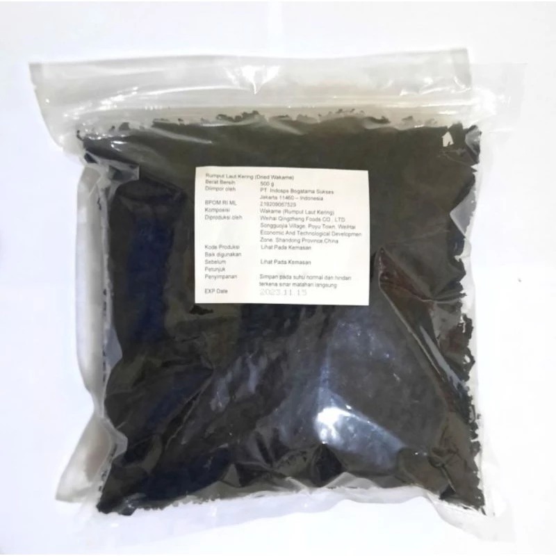

CUT WAKAME - DRIED SEAWEED - RUMPUT LAUT KERING 500 GR