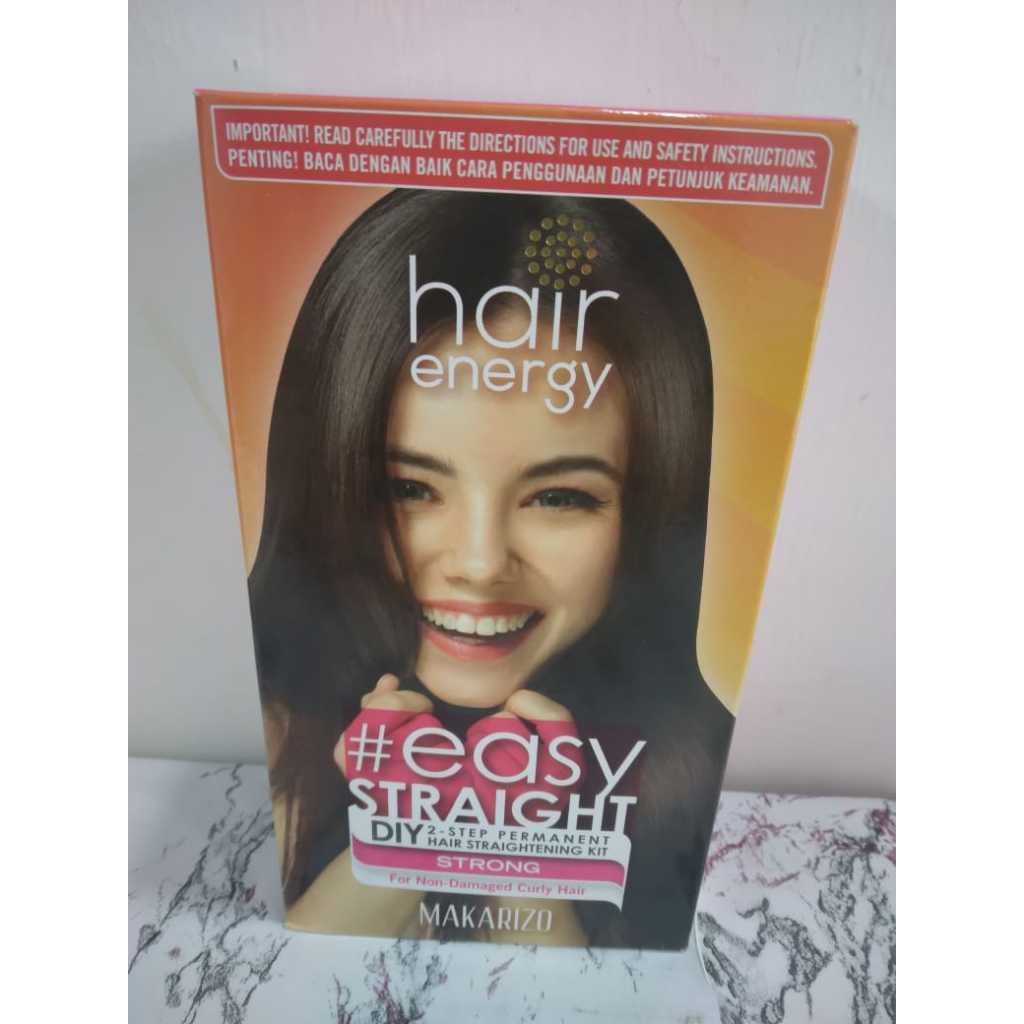 MAKARIZO Hair Energy EASY STRAIGHT STRONG 120gr (besar) KERITING & TIDAK RUSAK // PELURUS RAMBUT