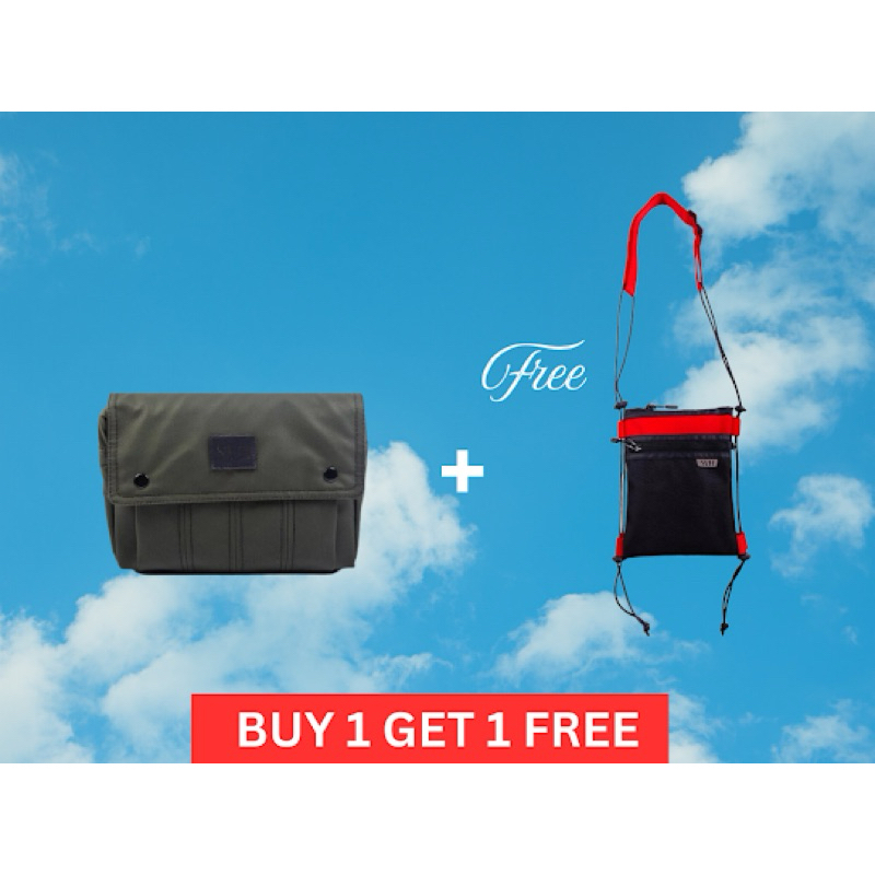 SVH | Dejun Sling Bag in Olive | Sling Bag Pria | Sling Bag Poly Elable | Sling bag Olive | Sling ba