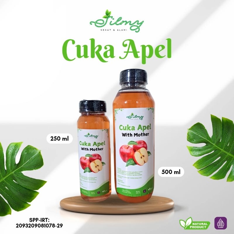 

Silmy cuka Apel Apple vinnegar organic 250ml 500ml