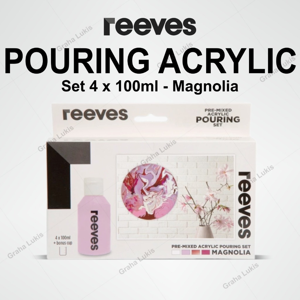 

Reeves Pouring Acrylic Paint Set - Magnolia