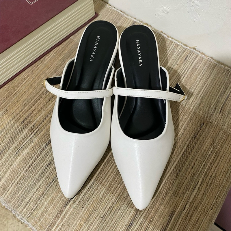 Hanayaka Stella Mules Wanita hak 3cm