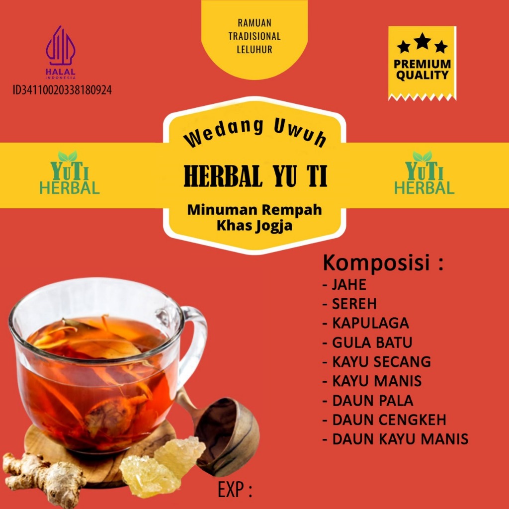 

WEDANG UWUH SECANG YU TI ISI 5 COCOK UNTUK BUAH TANGAN / OLEH OLEH JOGJA