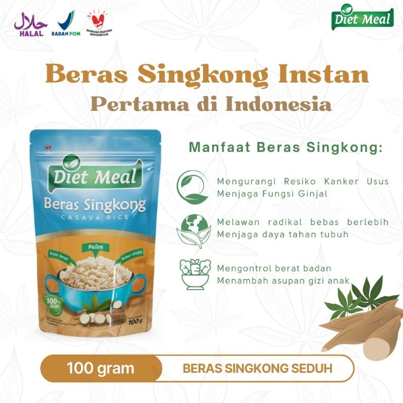 

[instan SEDUH] Beras Singkong siap seduh instan 100 gram