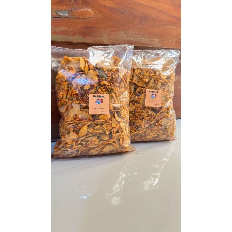 

Basreng Pedas Daun Jeruk 500 gram dan 1 kg