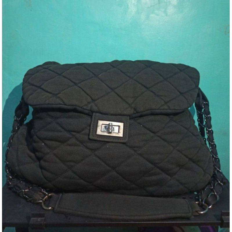 Tas Hobo Hitam ala channel