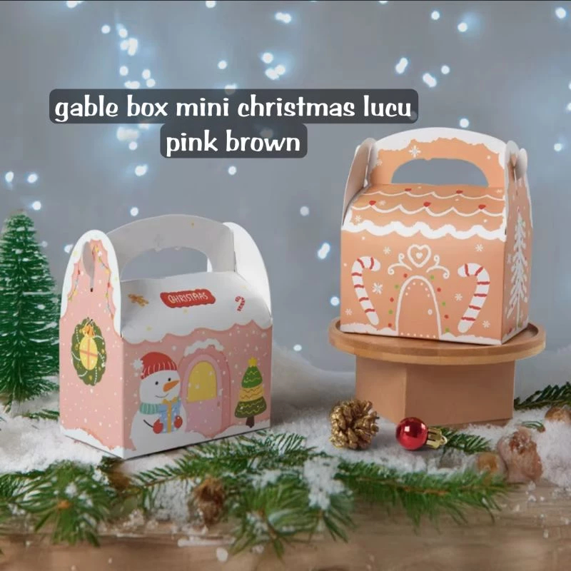 

GABLE BOX NATAL MINI KOTAK HADIAH CHRISTMAS MINI UNYU PINK BROWN GB-MINI