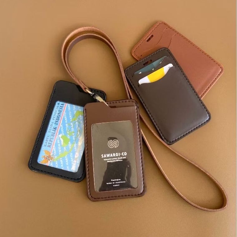 

ID Card Holder Kulit Nametag Holder By Sarguco sanes