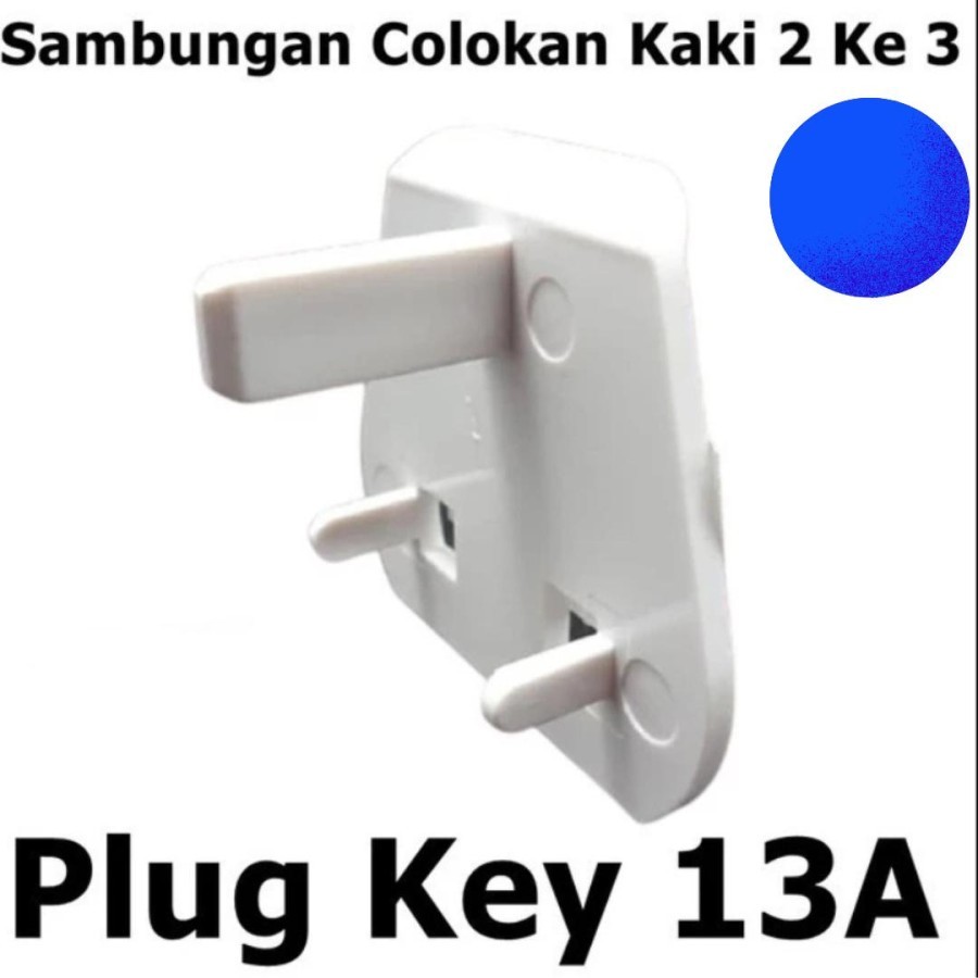 Adaptor kaki 3 ke 2 plug key 13A sambungan colokan Arab singapura UK