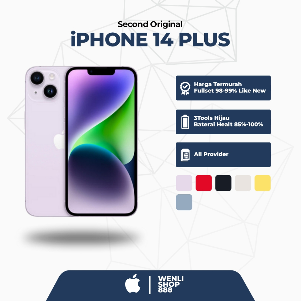 iPhone 14 PLUS 512GB/256GB/128GB SECOND ORIGINAL