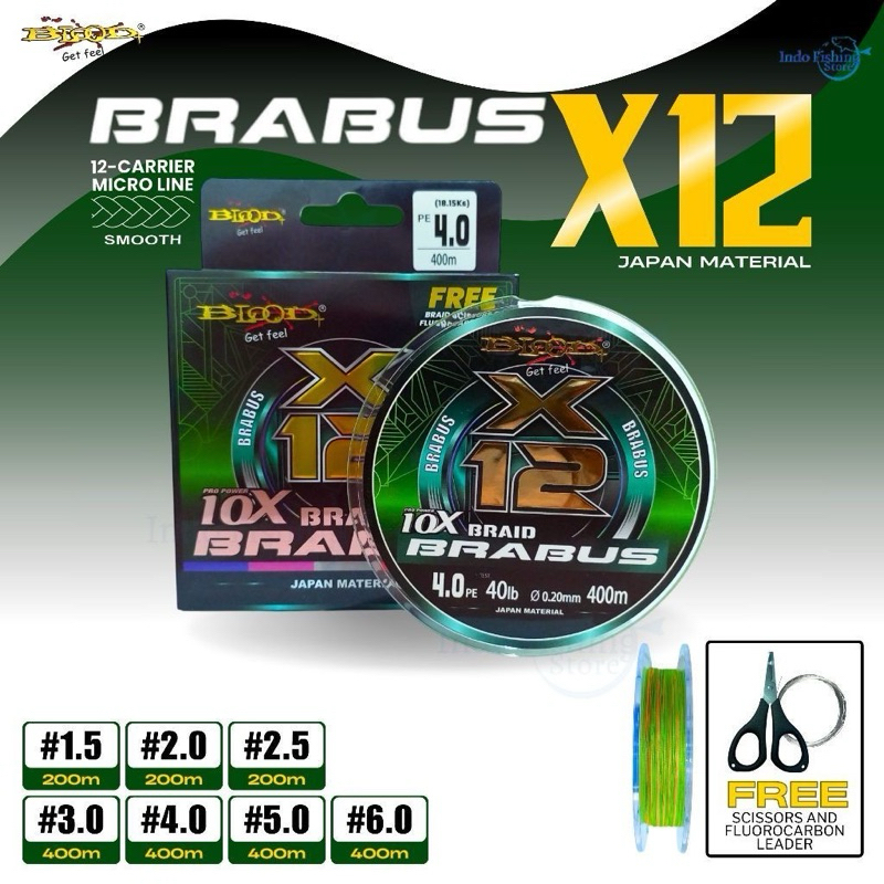 SENAR PANCING PE BLOOD BRABUS X 12