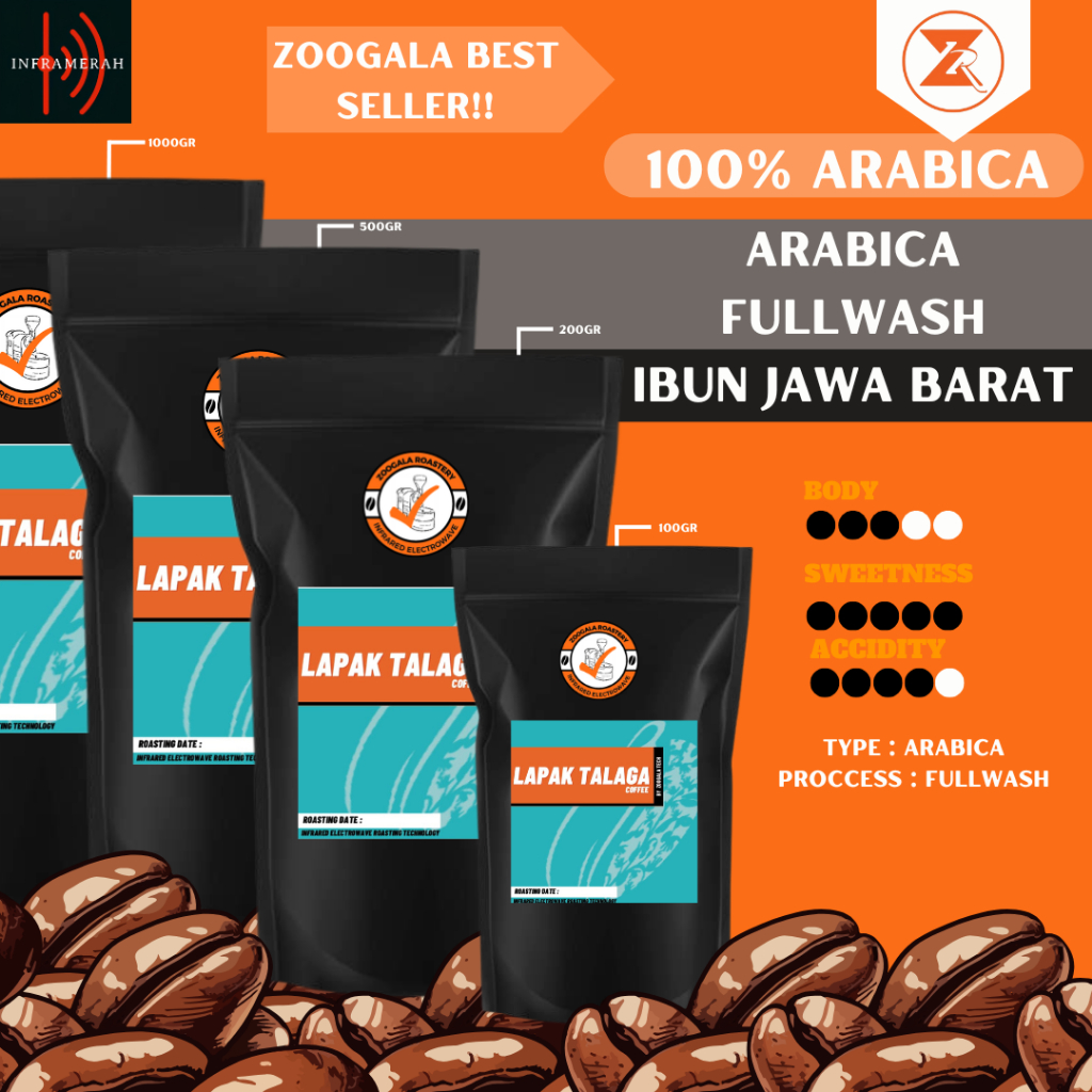 

Kopi Arabika Ibun Jawa Barat Fullwash 100Gr - 500Gr