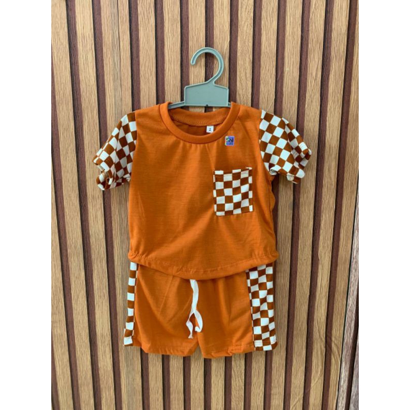 Setelan Anak Laki-Laki Santai/Setelan Baju Pendek Laki Laki