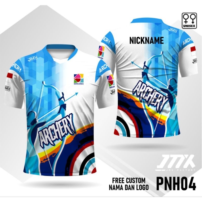Kaos jersey Panahan archery Terbaru   / Jersey panahan free tambah nama