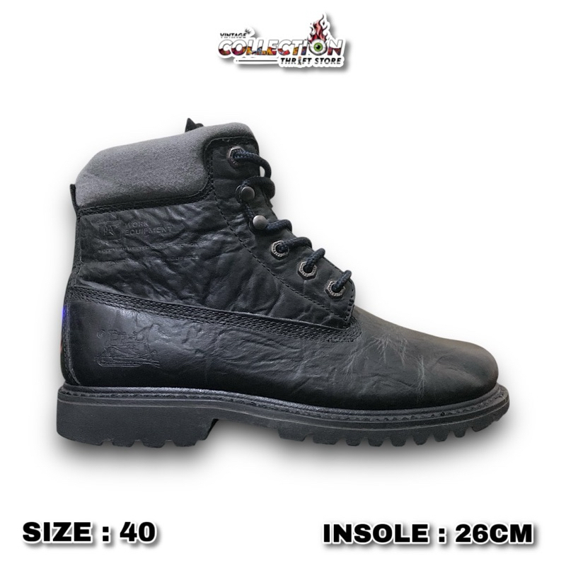 Sepatu Caterpillar BOOTS Black Second