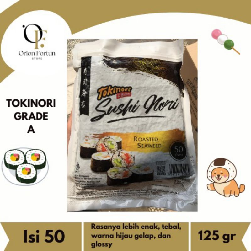 

TOKINORI SUSHI GRADE A | ISI 50 LEMBAR | DRIED SEAWEED | HALAL {K}