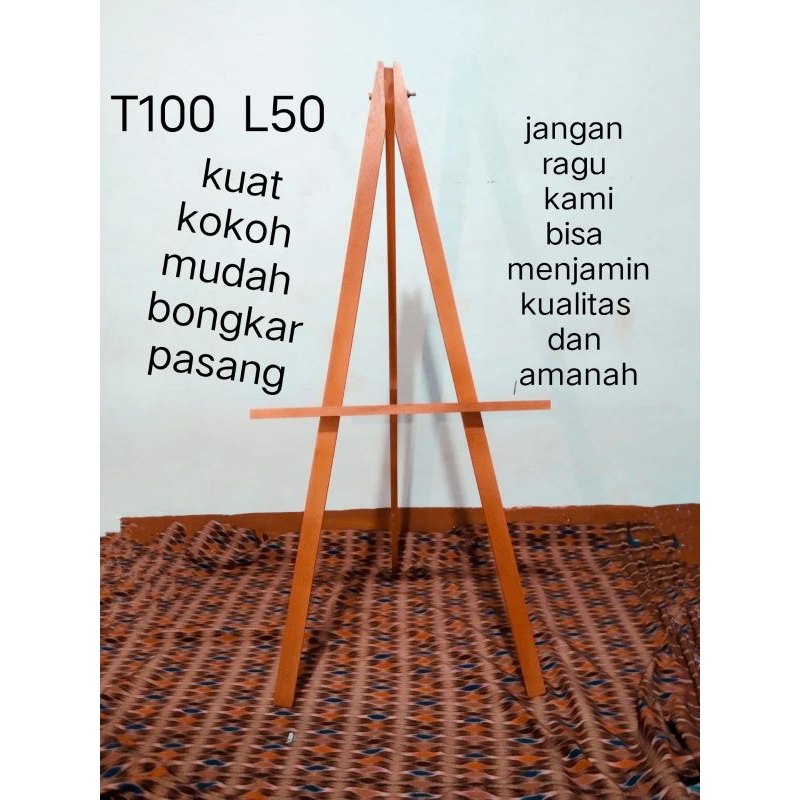 Easel standing Poto Easel Lukis Standing Easel tripod kayu