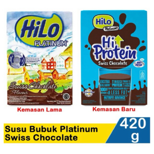 

Hi-Lo susu bubuk hi-calcium platinum swiss chocolate