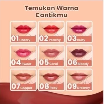 Hanasui Tintdorable Lip Stain Sweet #4 terjangkau/ Lip tint / Lipstik cair ombre termurah