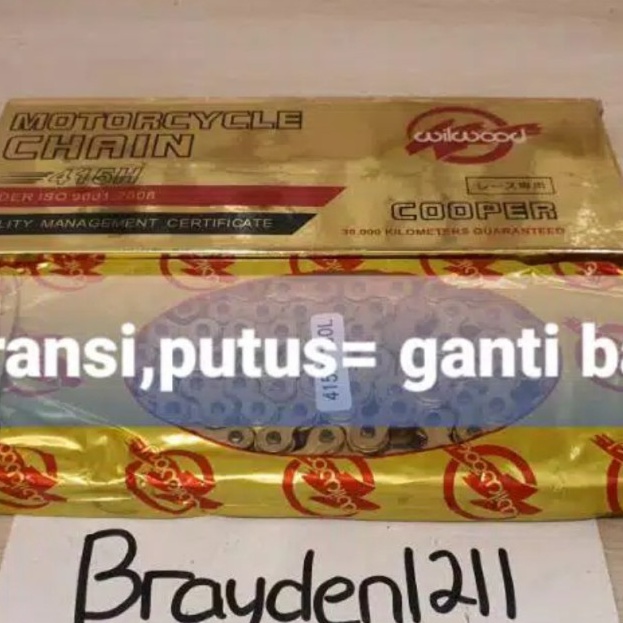 RANTAI GOLD SSS 415RANTAI GOLD WILWOOD 415RANTAI GOLD TIPIS  crazo 415 13